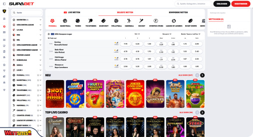 SupaBet Wettbewertung