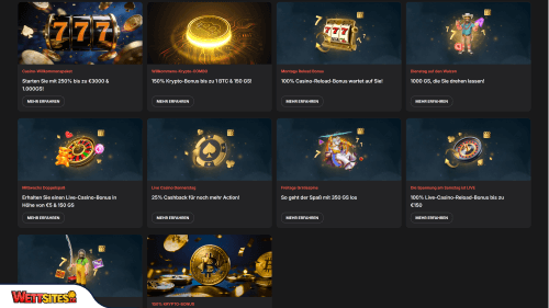 Wettson Casino Willkommensbonus