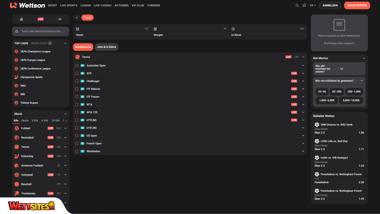 Wettson Tenniswetten