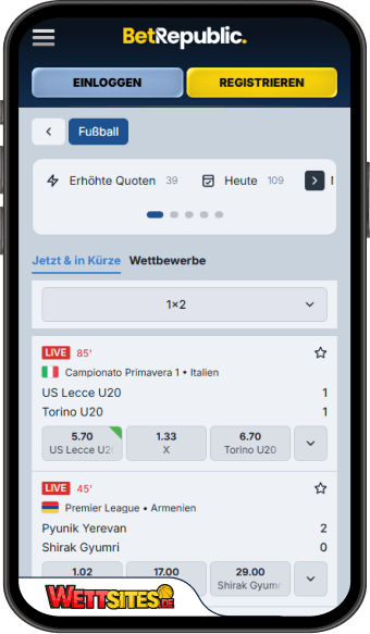 BetRepublic Mobile App