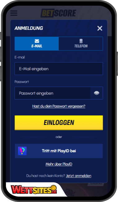 BetScore von Mobile