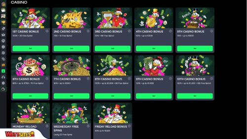 Casho.bet Casino Willkommensbonus