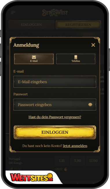 Betwest von Mobile